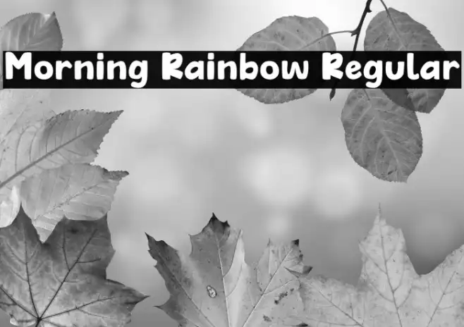 Morning Rainbow Regular Example 3
