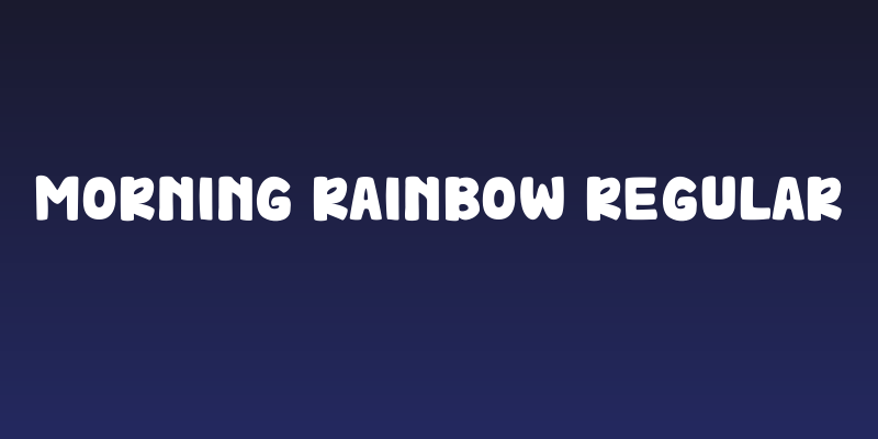 Morning Rainbow Regular Social Header