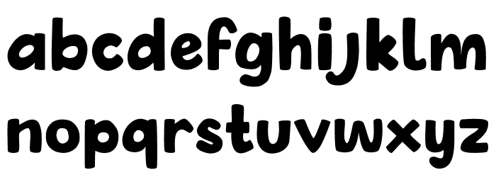 Morning Rainbow Regular Font LOWERCASE