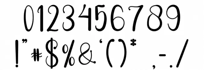 Morning Signature Font OTHER CHARS