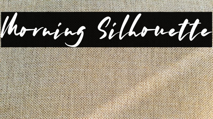 Morning Silhouette Example 1