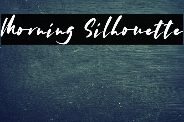 Morning Silhouette Example 2