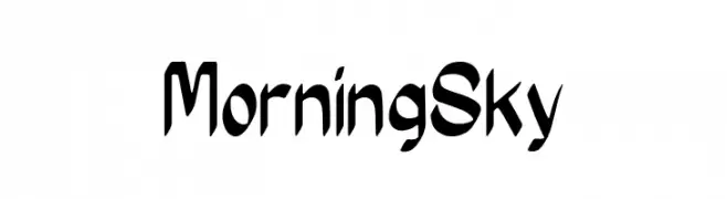 Morning Sky  Free Fonts Download