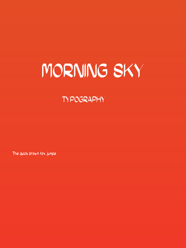 Morning Sky Poster