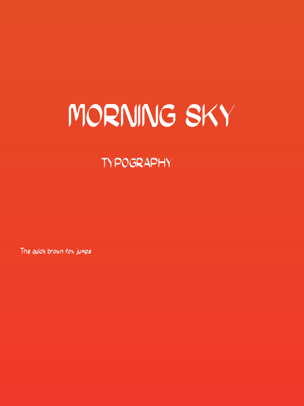 Morning Sky Poster