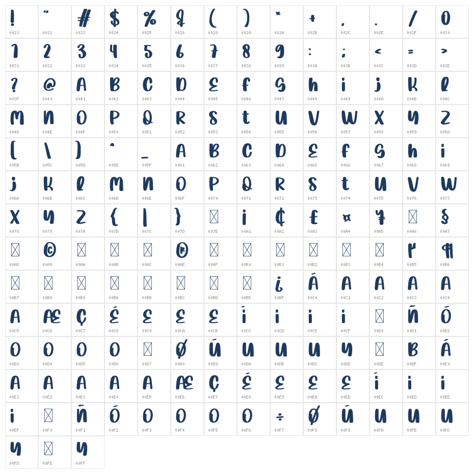 Morning Snow Character Map
