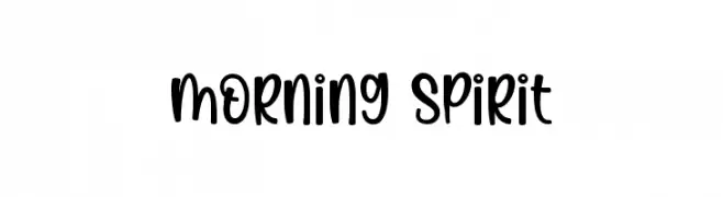 Morning Spirit  Fuentes Gratis Descargar