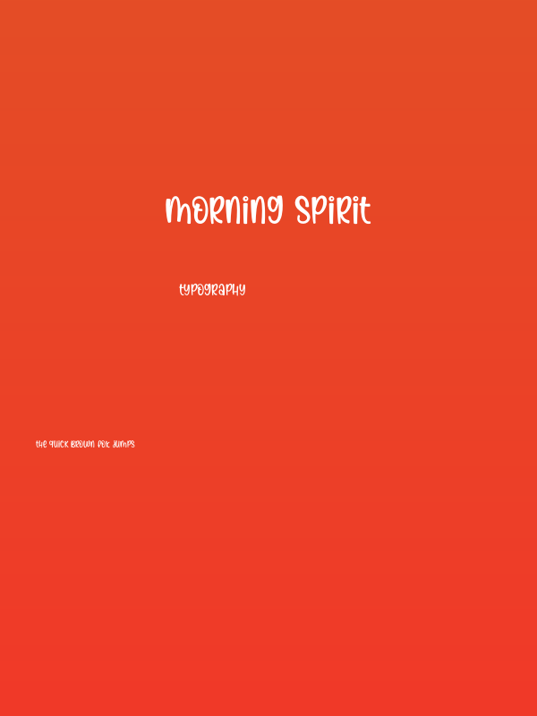 Morning Spirit Poster