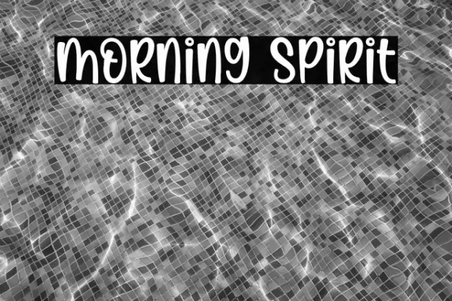 Morning Spirit Font examples