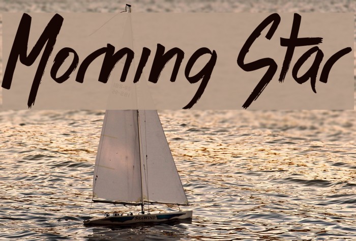 Morning Star Font examples