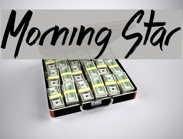 Morning Star Font examples