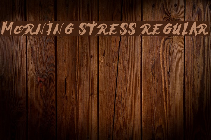Morning Stress Regular Font examples