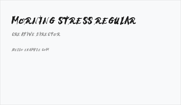 Morning Stress Regular Business Card