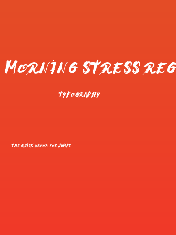 Morning Stress Regular Poster