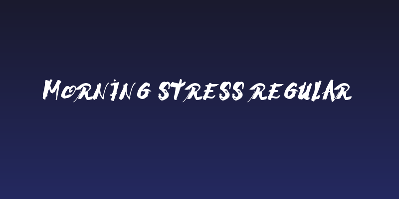 Morning Stress Regular Social Header