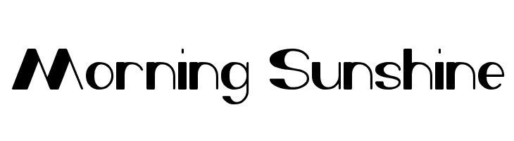 Morning Sunshine  नि: शुल्क फ़ॉन्ट्स डाउनलोड