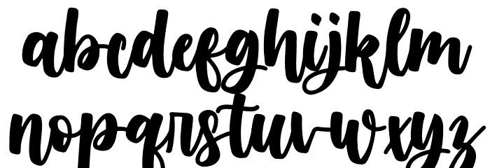 Morning Sweety Font LOWERCASE