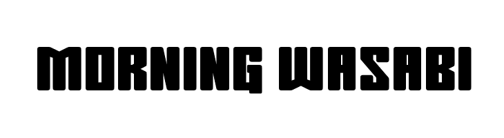 Morning Wasabi  font caratteri gratis