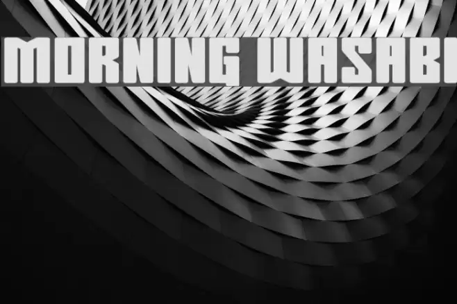 Morning Wasabi Font examples