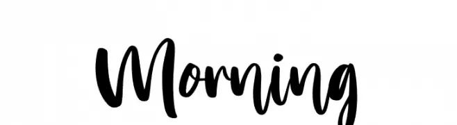 Morning  Frei Schriftart Herunterladen