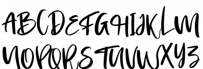 Morning Font UPPERCASE