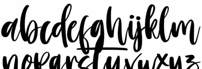 Morning Schriftart Kleinbuchstaben