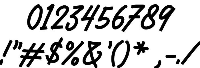 MorningGlintsDEMO Font OTHER CHARS