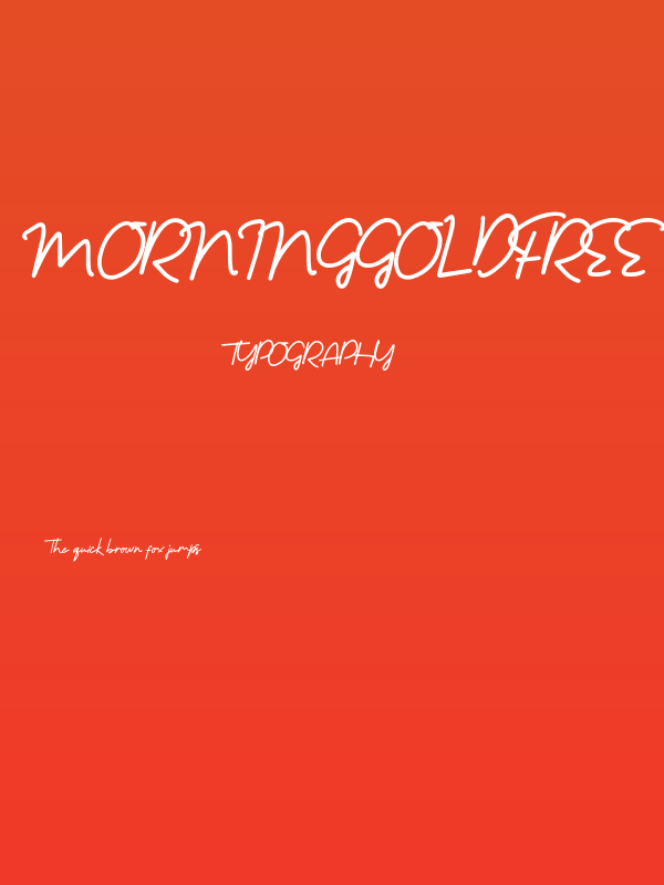 MorningGoldFree-Regular Poster