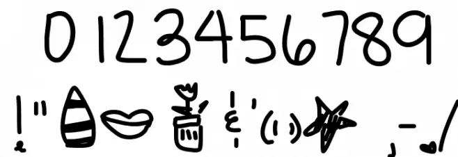 MorningKisses Font OTHER CHARS