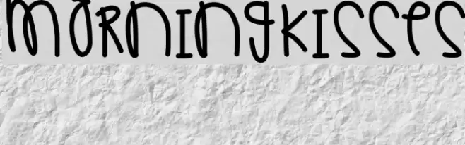 MorningKisses Font examples