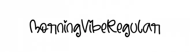 MorningVibeRegular  Frei Schriftart Herunterladen