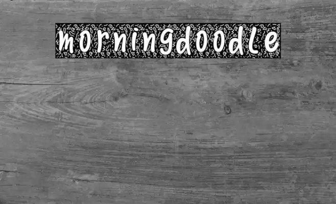 Morningdoodle Font examples