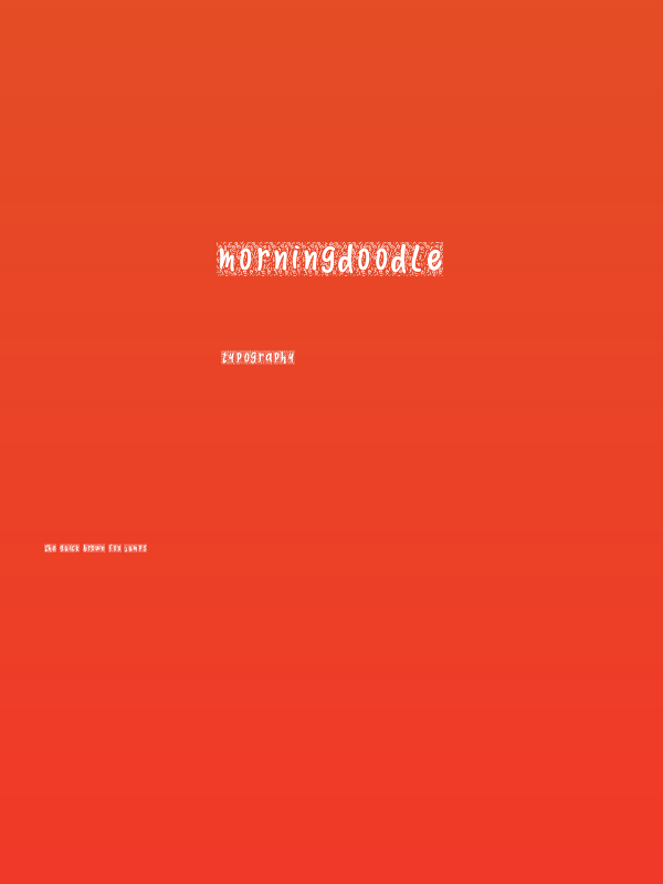 Morningdoodle Poster