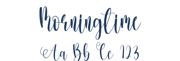 Morningtime Font Preview