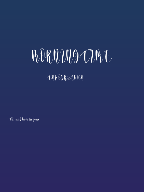 Morningtime Poster