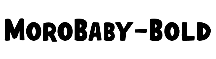 MoroBaby-Bold  Free Fonts Download