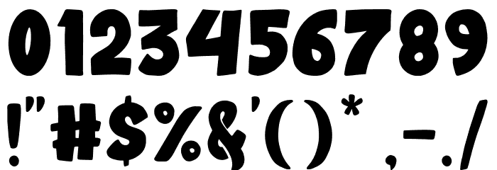 MoroBaby-Bold Font OTHER CHARS