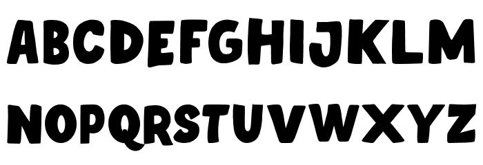 MoroBaby-Bold Font LOWERCASE