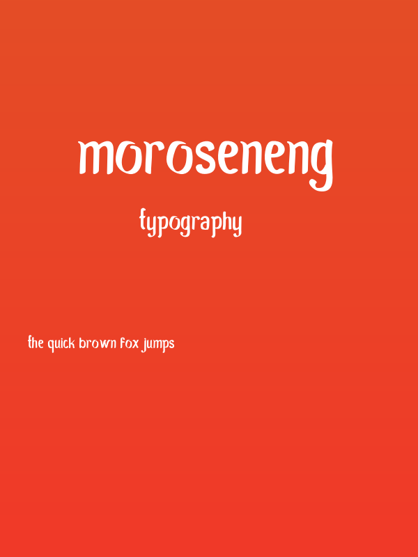 MoroSeneng Poster