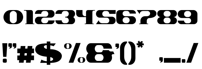 Morocan Bold Font OTHER CHARS