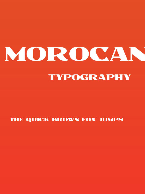 Morocan Bold Poster