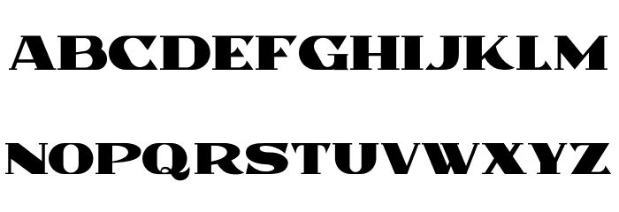 Morocan Bold Font LOWERCASE
