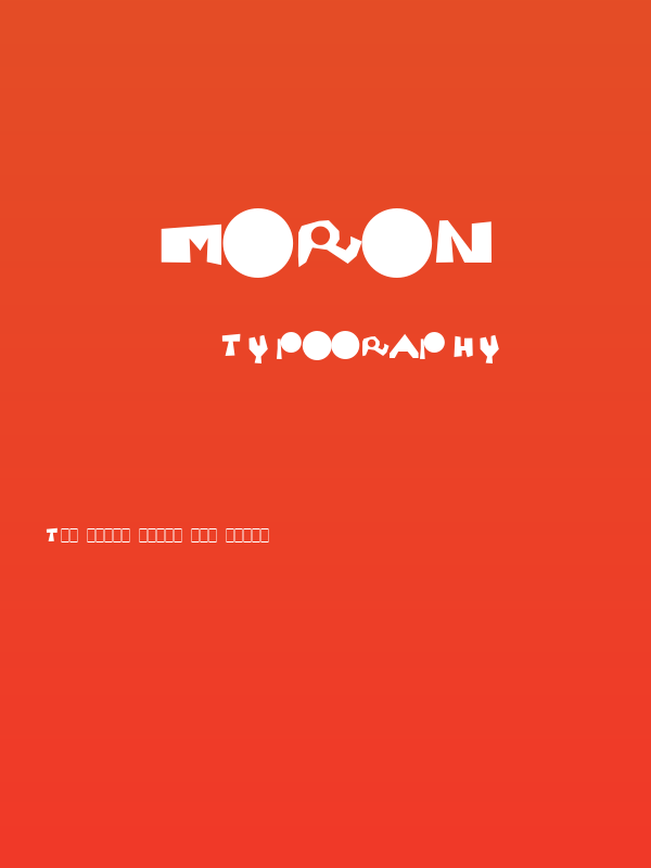 Moron Poster