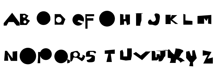 Moron Font LOWERCASE