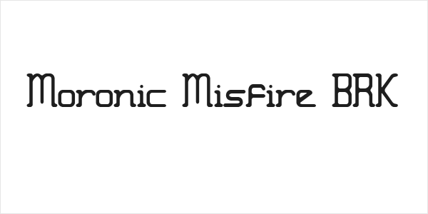 Moronic Misfire BRK Logo