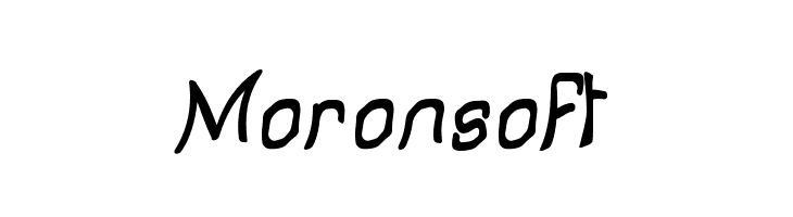 Moronsoft Font