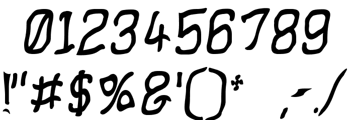 Moronsoft Font OTHER CHARS
