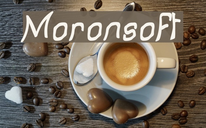 Moronsoft Font examples