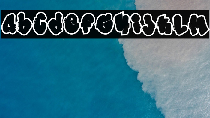 Morp Caps Outline Outline Font examples