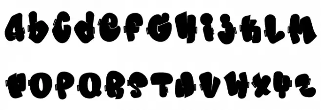 Morp Caps Schriftart Kleinbuchstaben